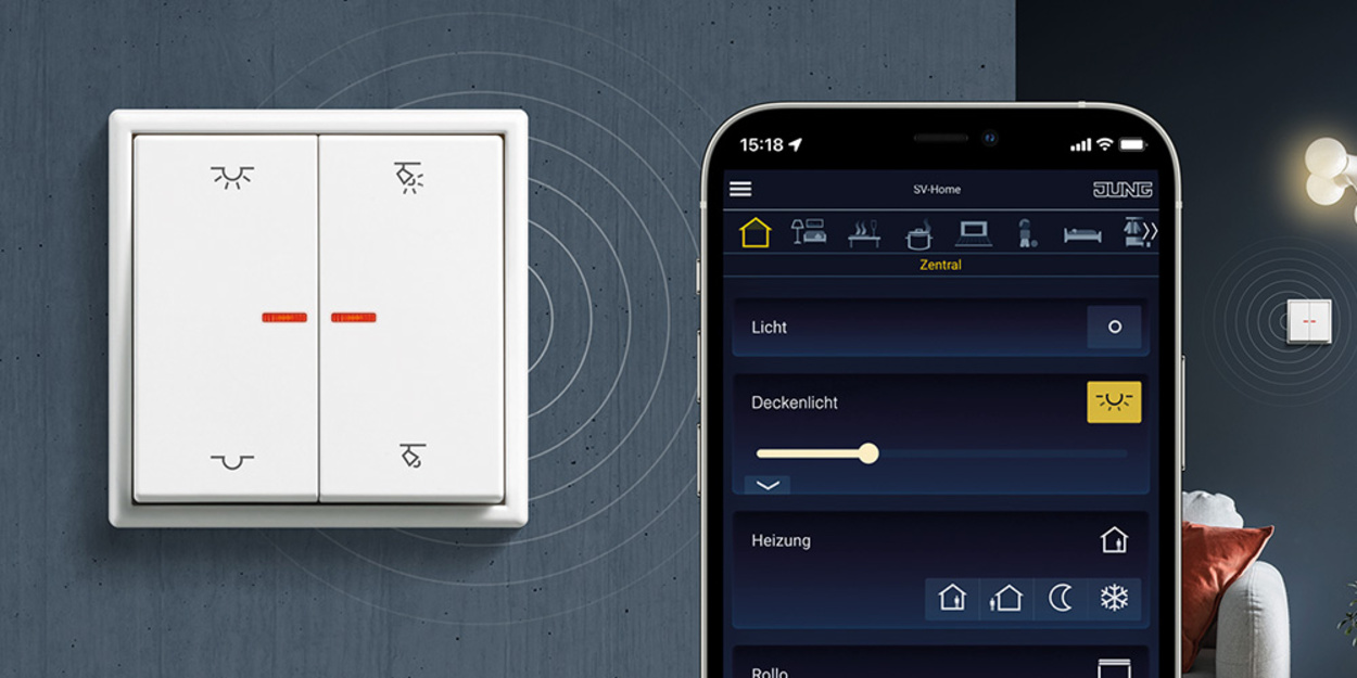 KNX RF Taster bei JK Elektroanlagen GmbH in Heusenstamm